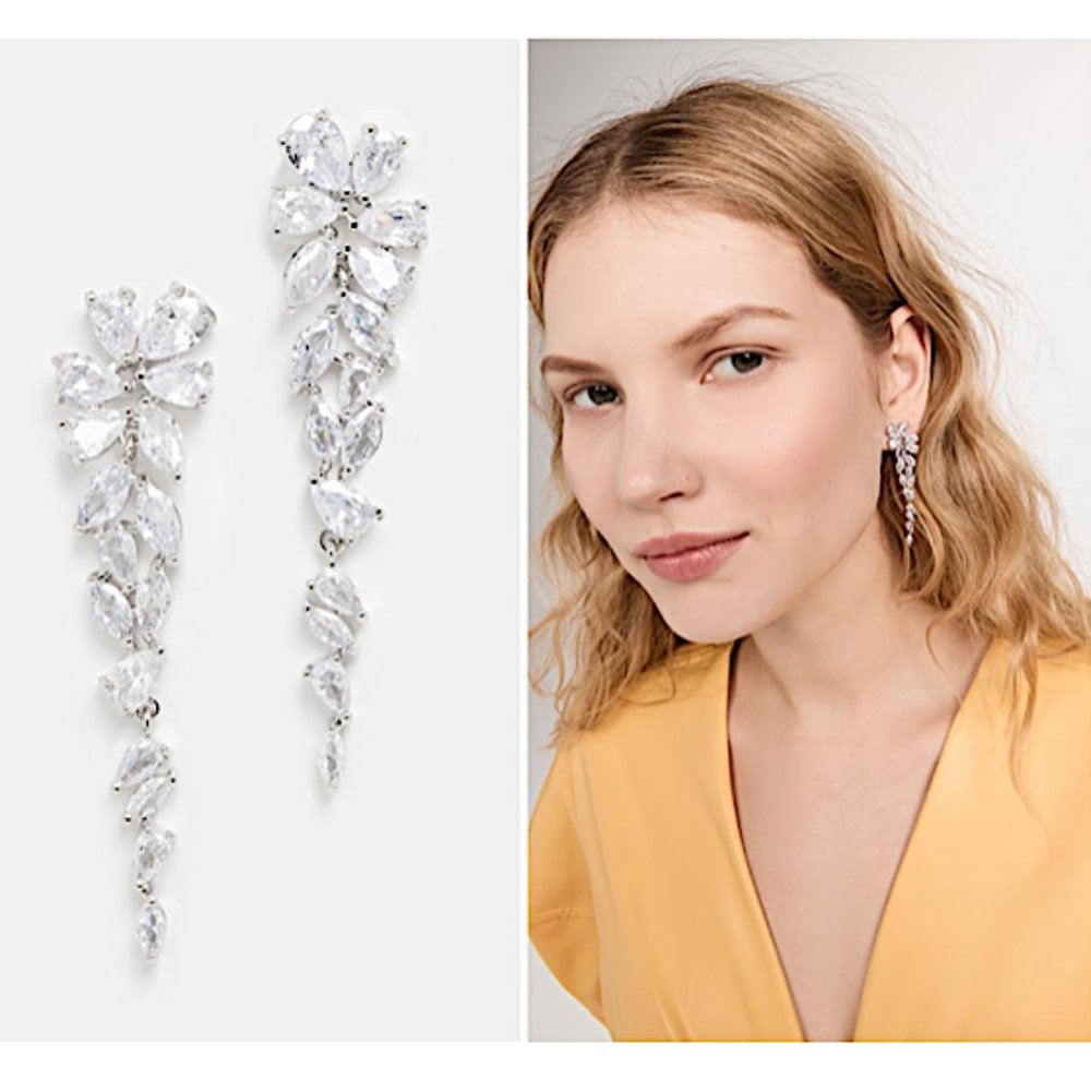 NEW~ Anthropologie SHASHI "Estelle" Crystal Earrings